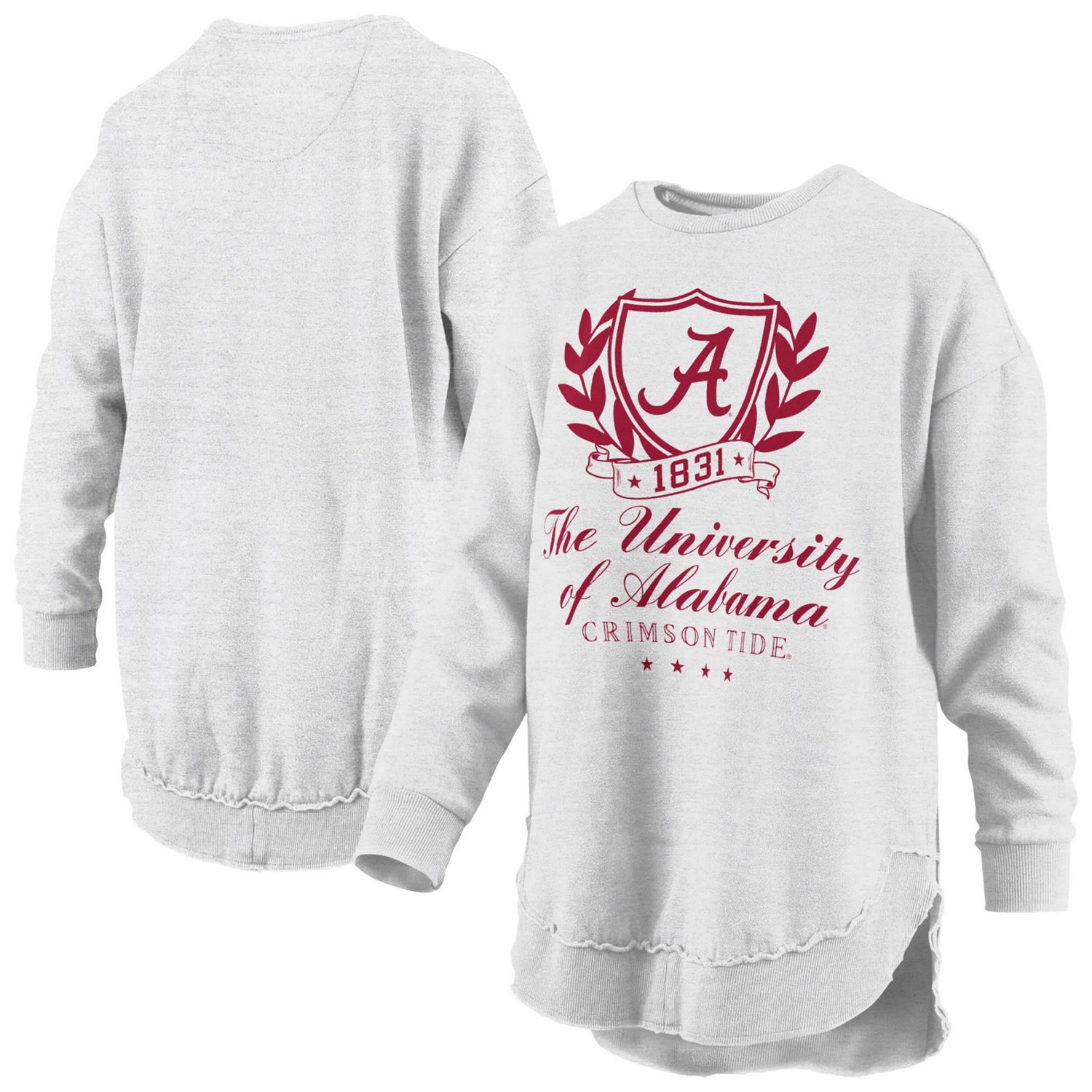 Pressbox Alabama Crimson Tide Field Day Melange Poncho Pullover Sweatshirt