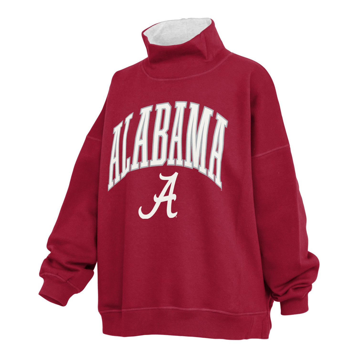 Pressbox Alabama Tide Oversized Mock Neck Sweatshirt - view number 2