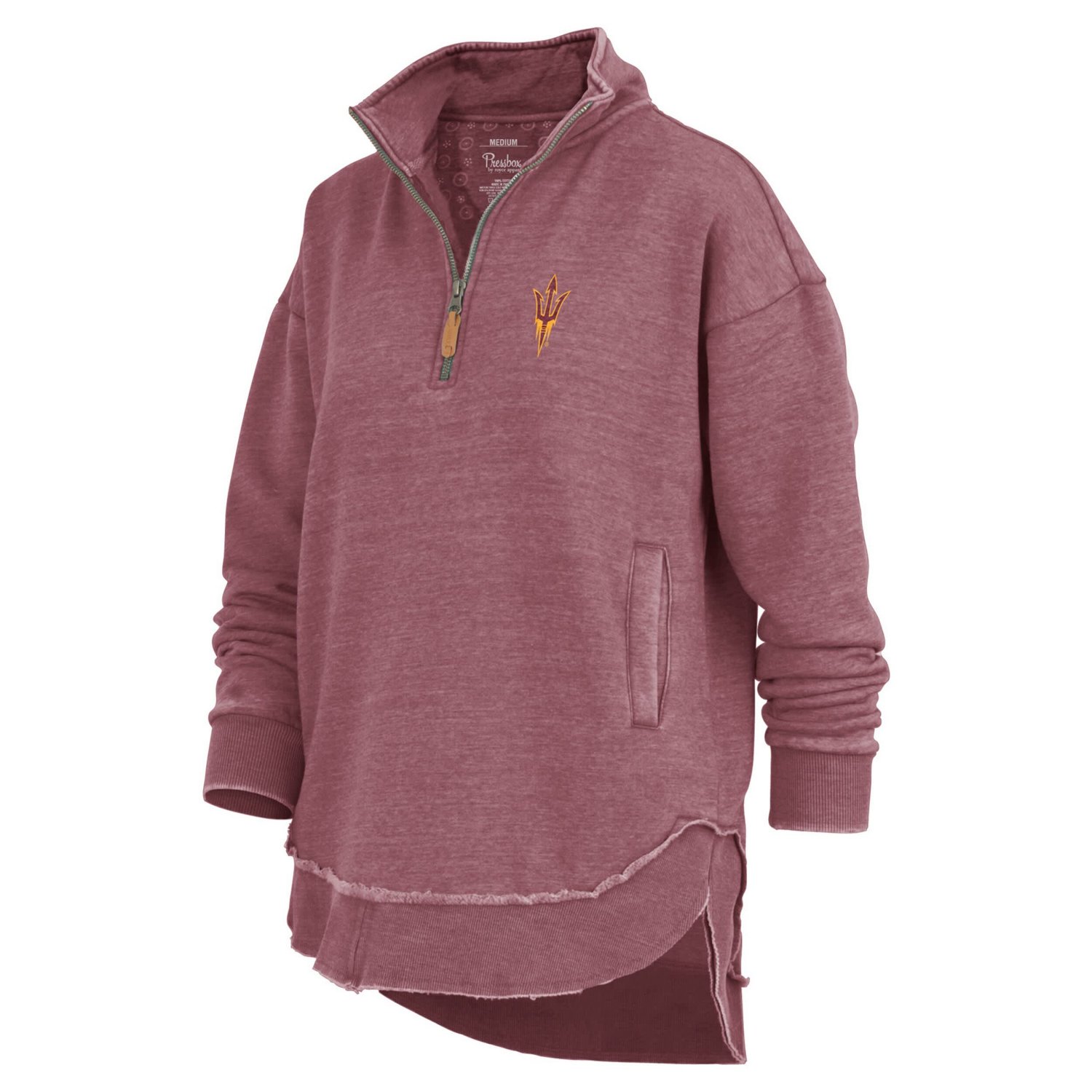 Pressbox Arizona State Sun Devils Northfork Sojourn Poncho Quarter-Zip Sweatshirt - view number 2