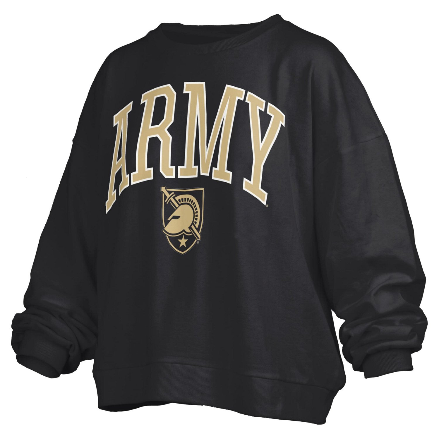 Pressbox Army Knights Janise Arch Over Logo Waist Length Oversized Pullover Sweatshirt - view number 2