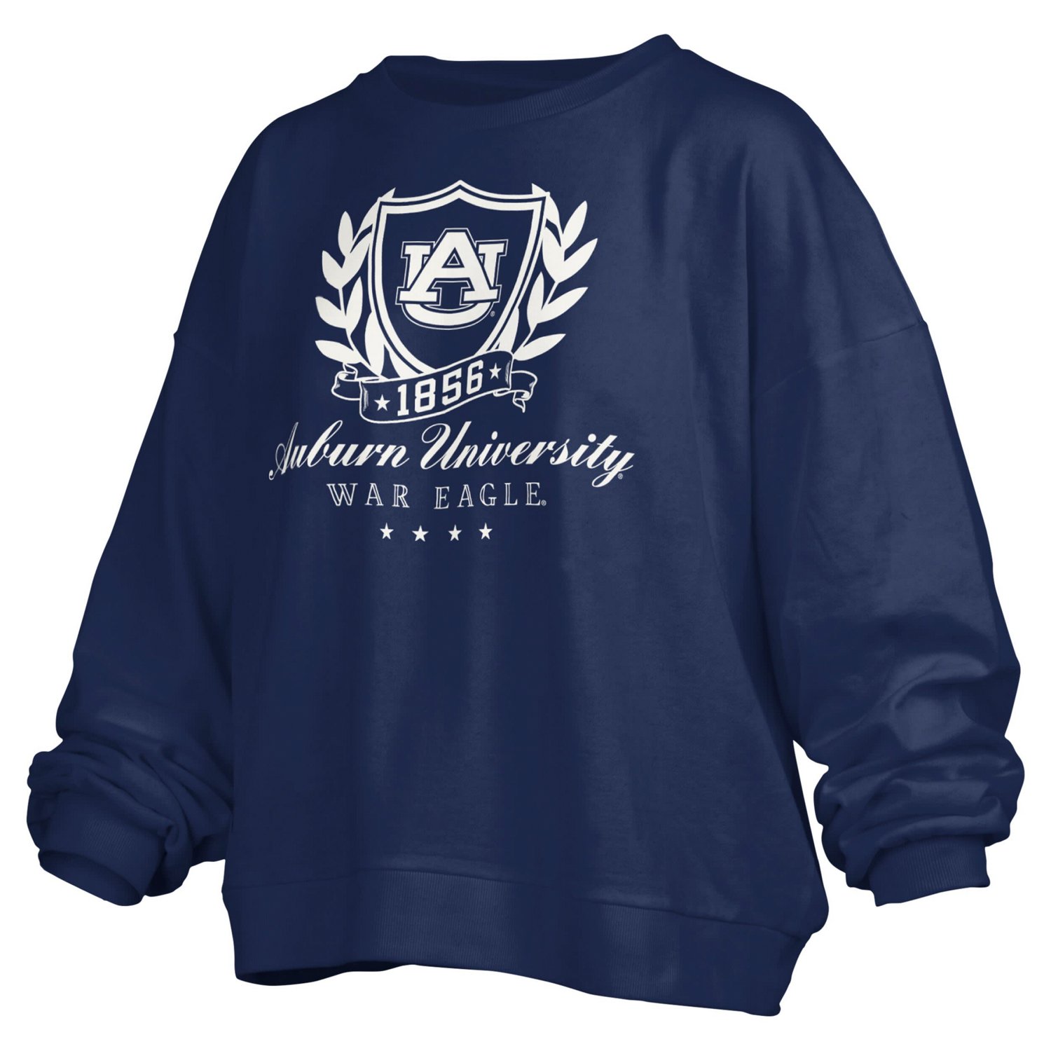 Pressbox Auburn Tigers Big Aug Script Janice Oversized Pullover Sweatshirt - view number 2