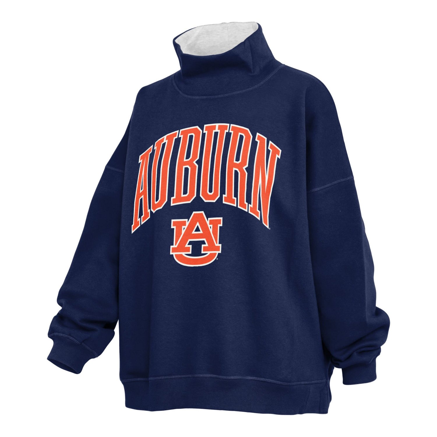 Pressbox Auburn Tigers Oversized Mock Neck Sweatshirt - view number 2