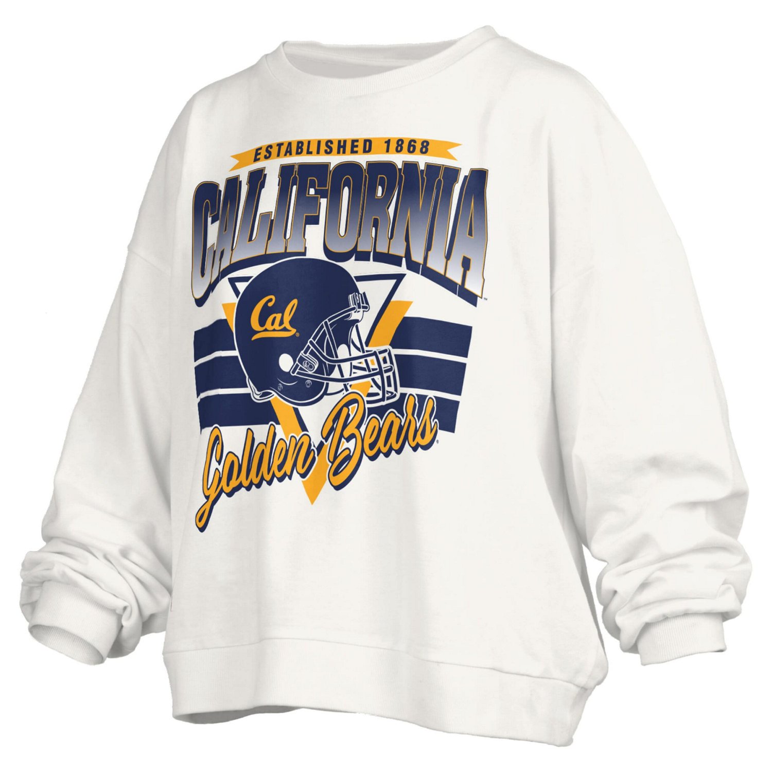 Pressbox Cal Bears Oversized Janice Retro Waist-Length Pullover Sweatshirt - view number 2