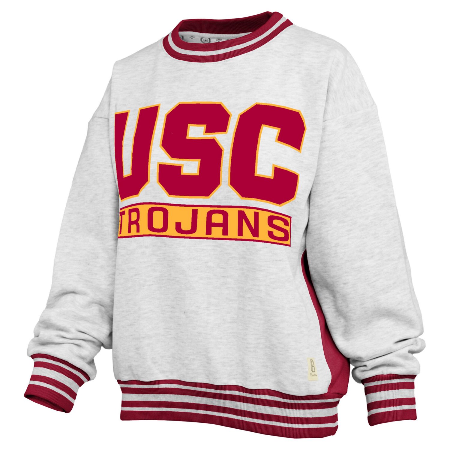 Pressbox Cardinal USC Trojans Endzone Crewneck Sweatshirt - view number 2