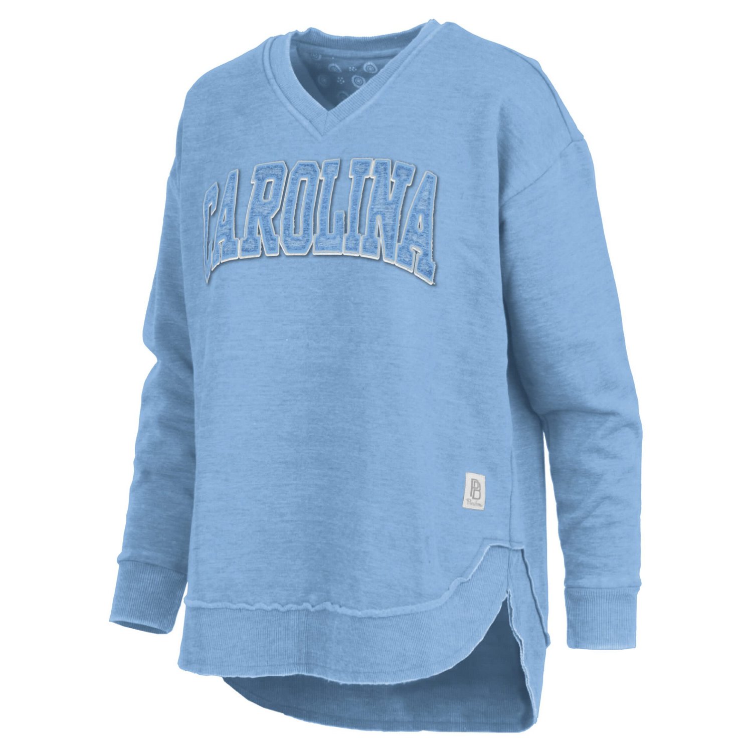 Pressbox Carolina North Carolina Tar Heels Westin Poncho V-Neck Pullover Sweatshirt - view number 2