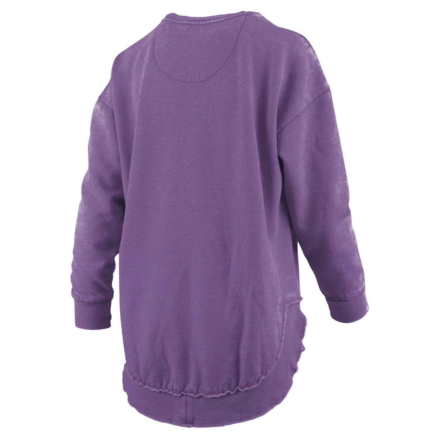 Pressbox Clemson Tigers Melange Poncho Vintage Fleece Long Sleeve Pullover Sweatshirt - view number 3