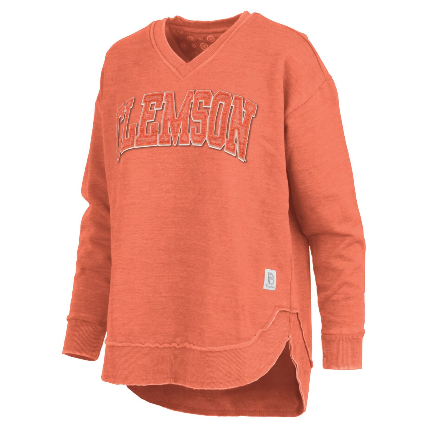 Pressbox Clemson Tigers Westin Poncho V-Neck Pullover Sweatshirt - view number 2