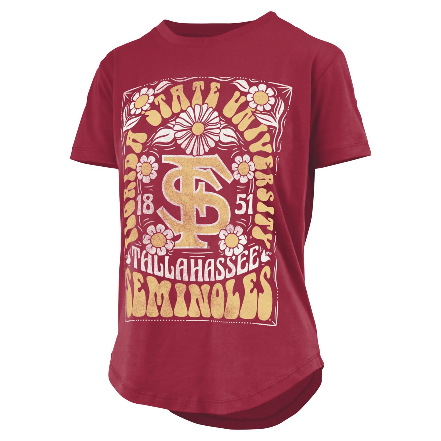 Pressbox Florida State Seminoles Irvine Floral Team Color T-Shirt - view number 2