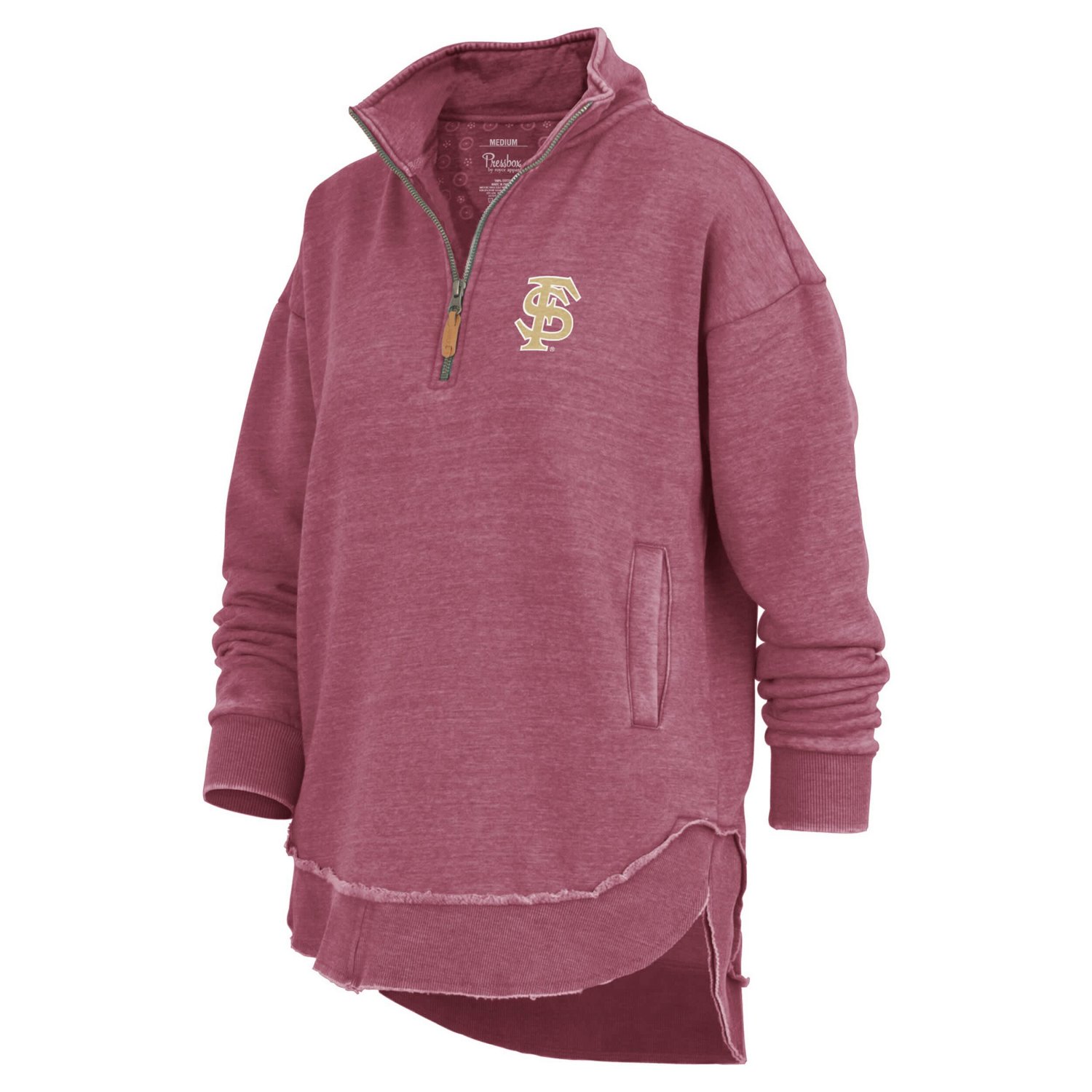 Pressbox Florida State Seminoles Northfork Sojourn Poncho Quarter-Zip Sweatshirt - view number 2