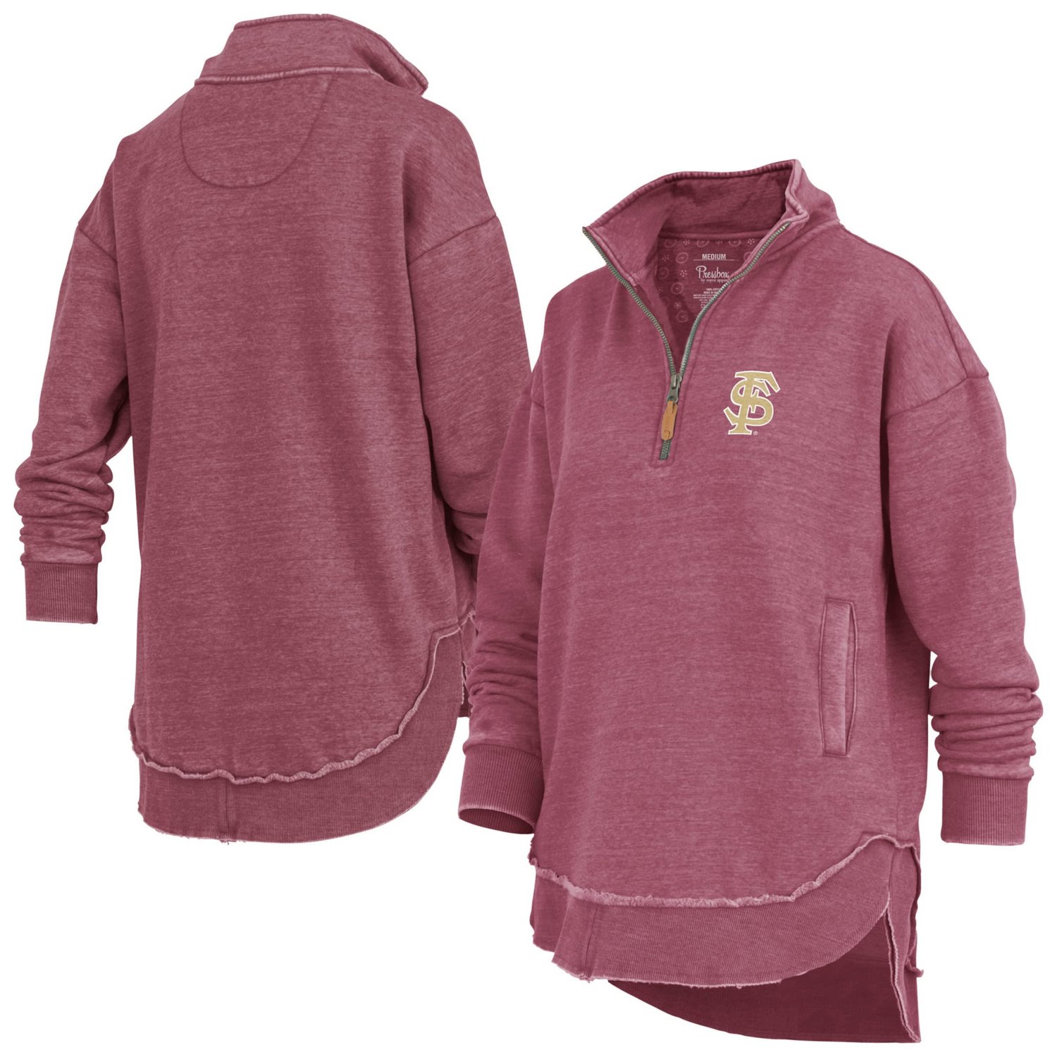 Pressbox Florida State Seminoles Northfork Sojourn Poncho Quarter-Zip Sweatshirt