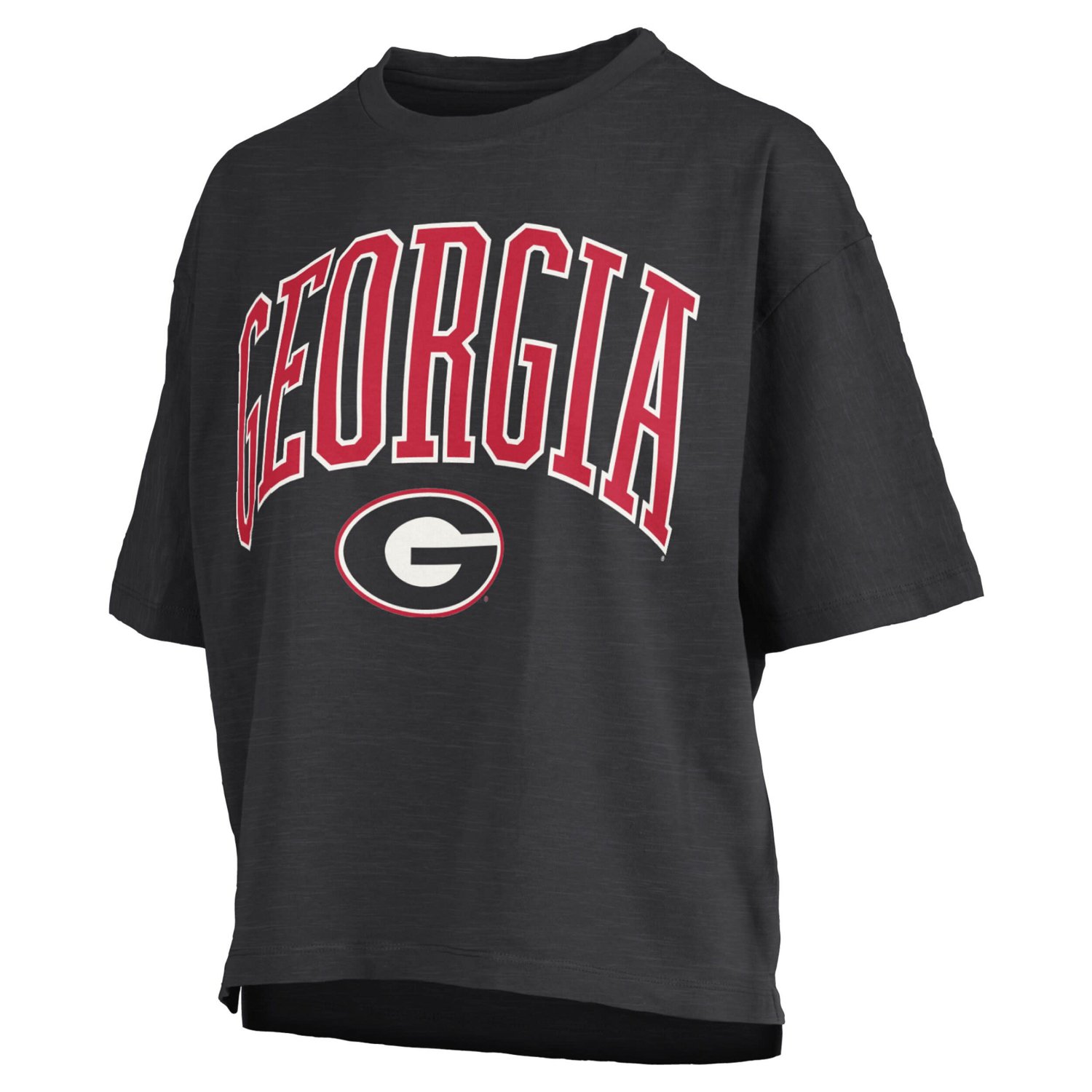 Pressbox Georgia Bulldogs Nelson Arch Over Logo Waist Length Oversized Slub T-Shirt - view number 2