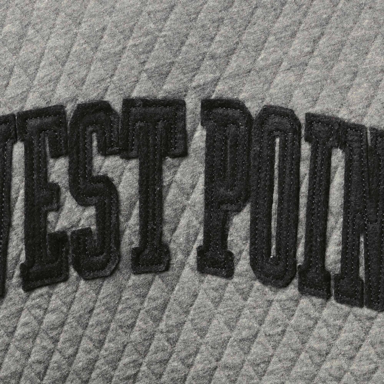 Pressbox Heather Charcoal Army Knights Moose Quilted Pullover Sweatshirt - view number 4