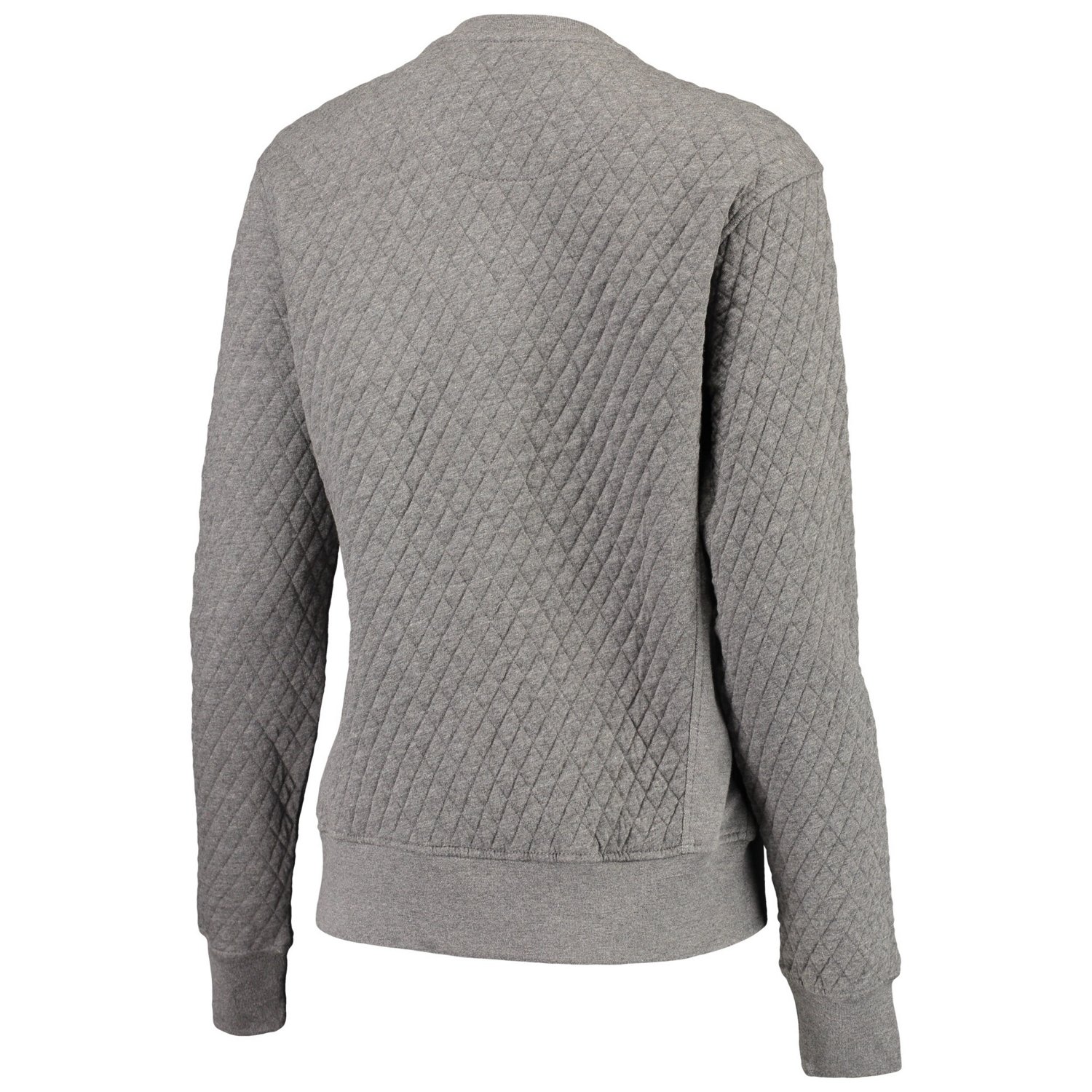 Pressbox Heather Charcoal Clemson Tigers Moose Quilted Pullover Sweatshirt - view number 4