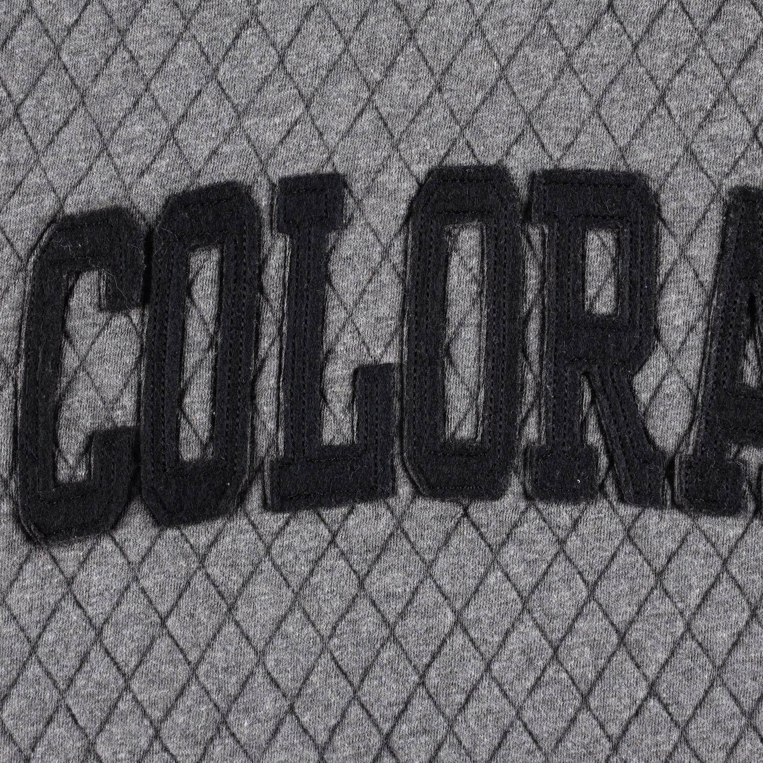 Pressbox Heather Charcoal Colorado Buffaloes Moose Quilted Pullover Sweatshirt - view number 4