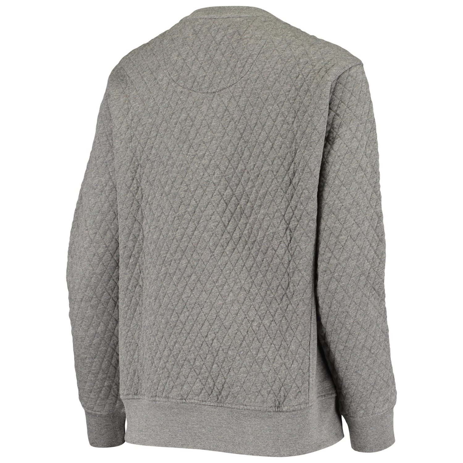 Pressbox Heather Charcoal Florida State Seminoles Moose Quilted Pullover Sweatshirt - view number 4