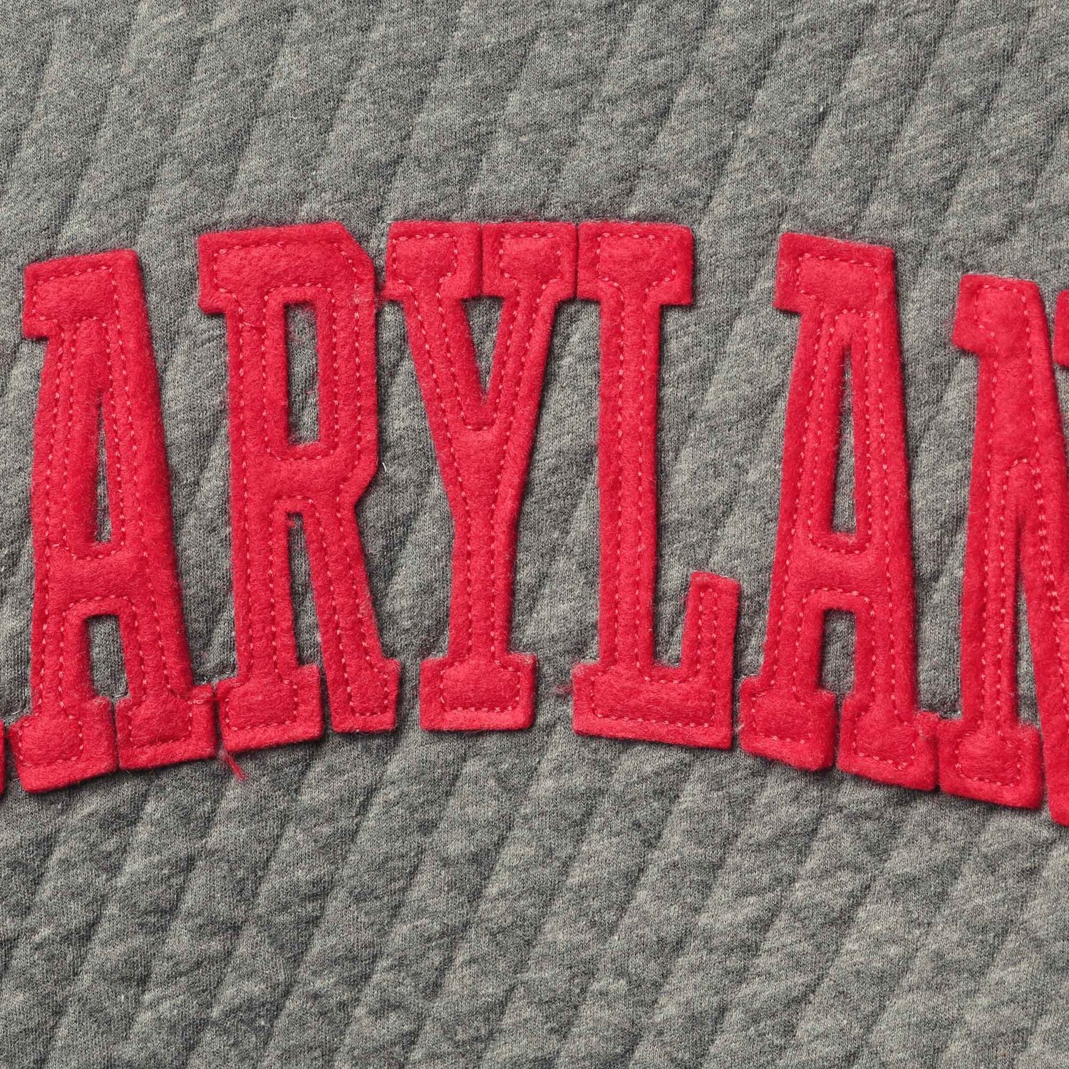 Pressbox Heather Charcoal Maryland Terrapins Moose Quilted Pullover Sweatshirt - view number 3