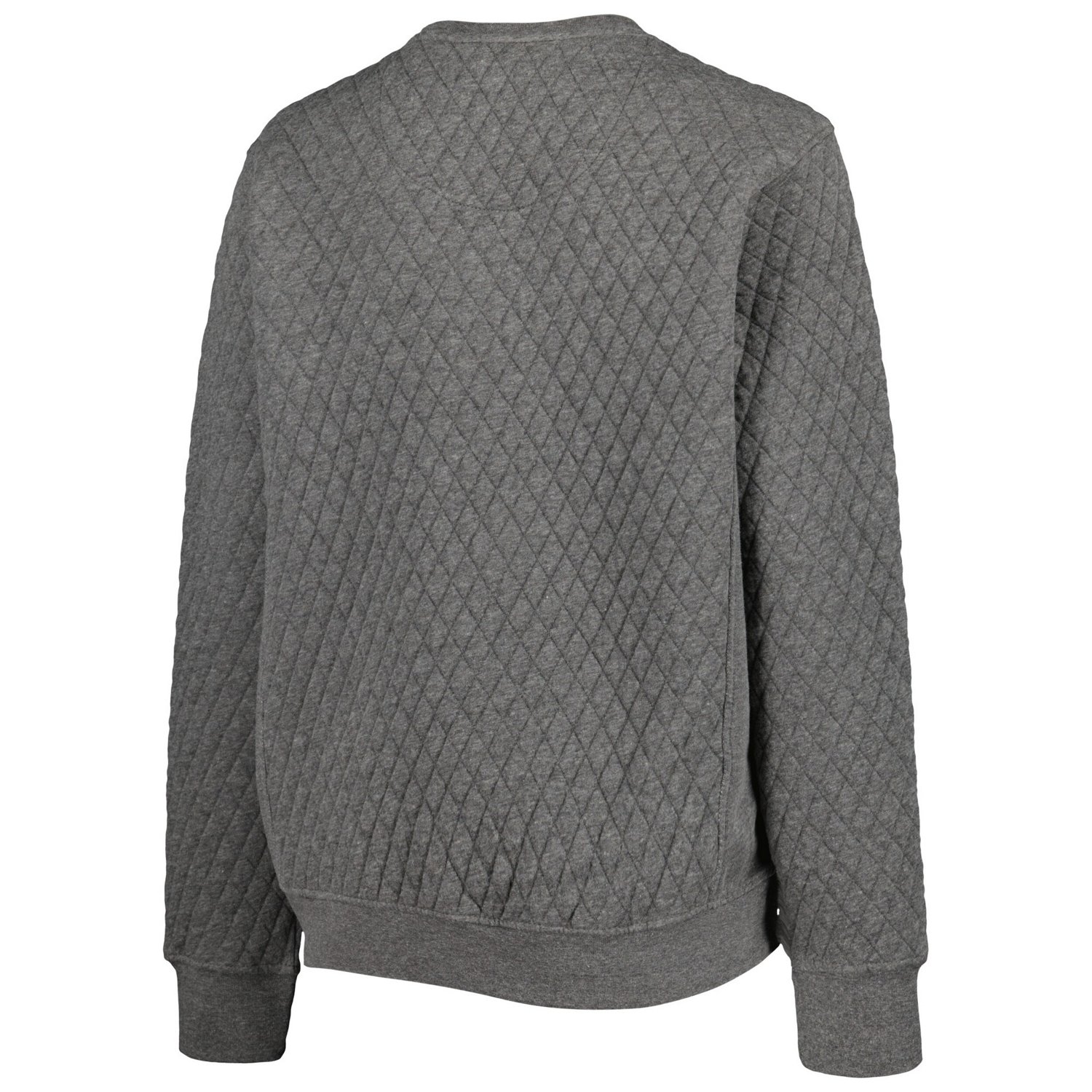 Pressbox Heather Charcoal Midshipmen Moose Quilted Pullover Sweatshirt - view number 3