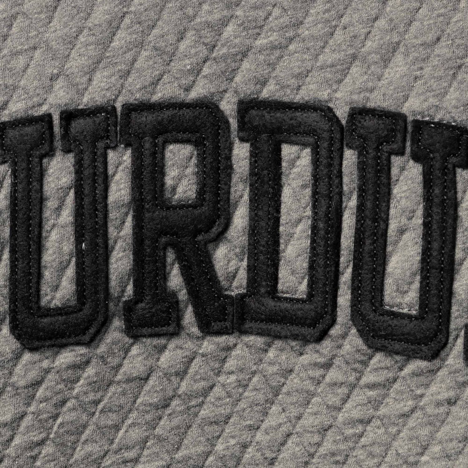 Pressbox Heather Charcoal Purdue Boilermakers Moose Quilted Pullover Sweatshirt - view number 4