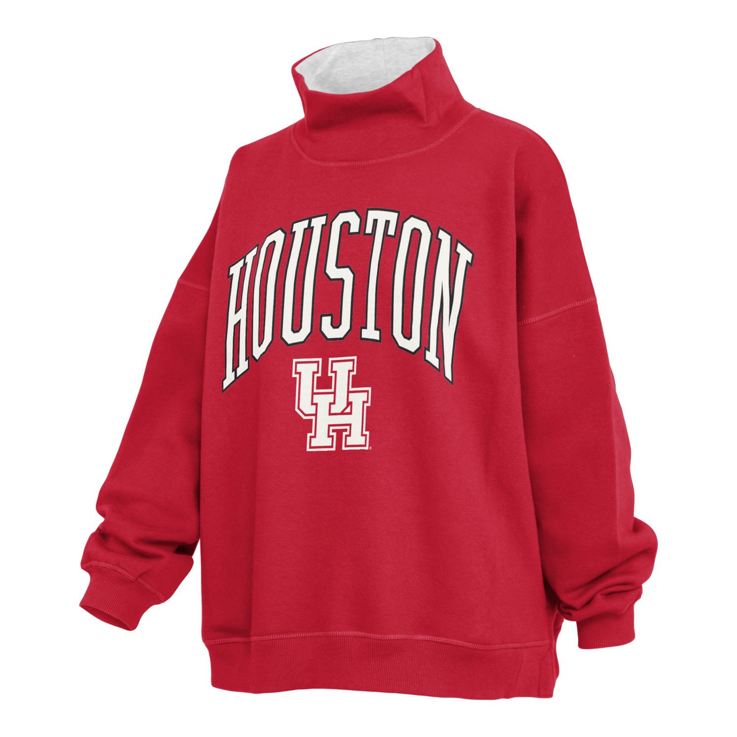 Pressbox Houston Cougars Oversized Mock Neck Sweatshirt - view number 2