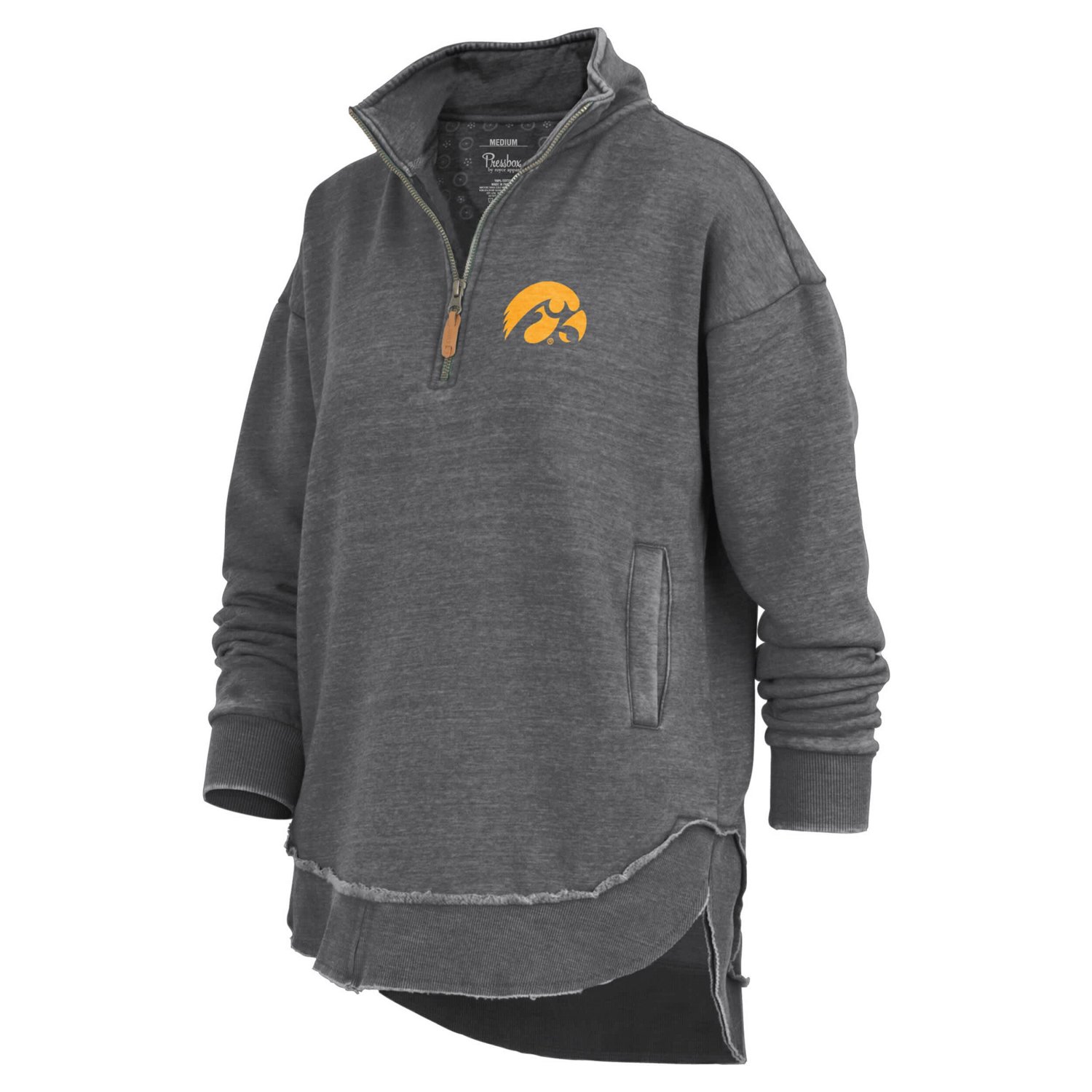 Pressbox Iowa Hawkeyes Northfork Sojourn Poncho Quarter-Zip Sweatshirt - view number 2