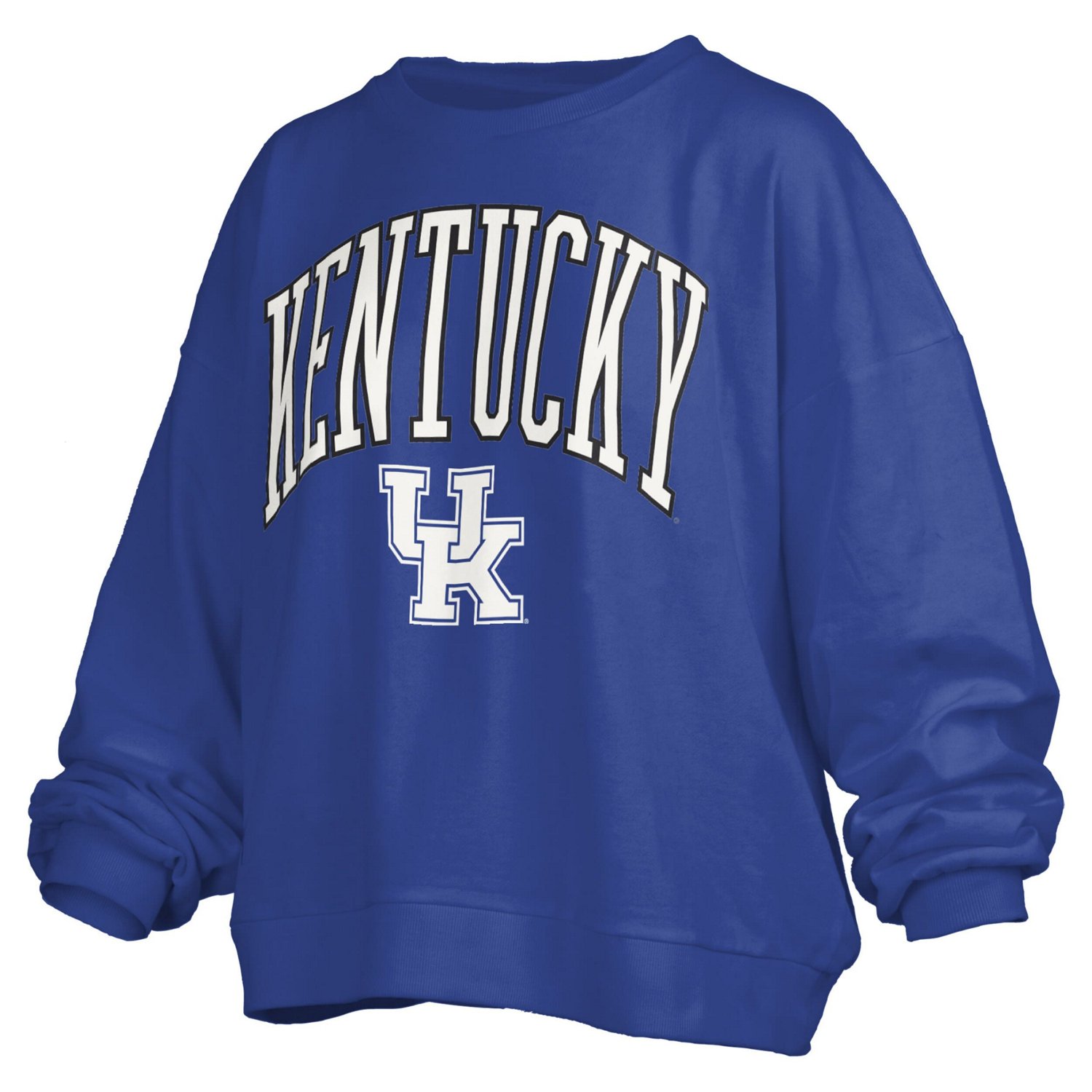 Pressbox Kentucky Wildcats Janise Arch Over Logo Waist Length Oversized Pullover Sweatshirt - view number 2
