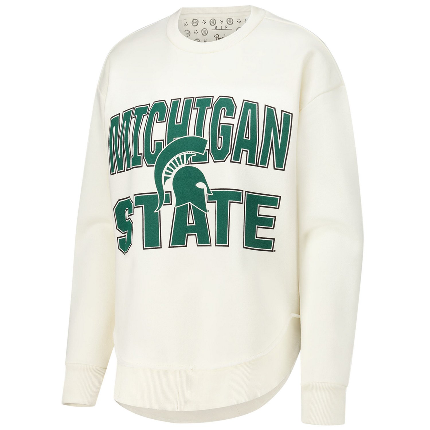 Pressbox Michigan State Spartans Poncho Fleece Crew Sweatshirt                                                                   - view number 2