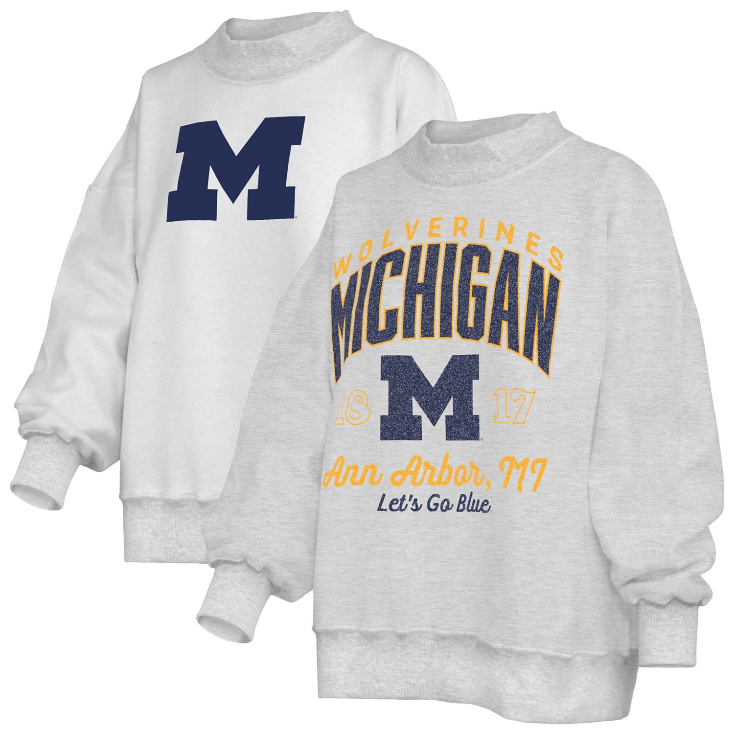 Pressbox Michigan Wolverines Reversible Sweatshirt