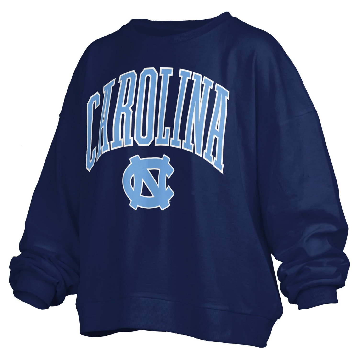 Pressbox North Carolina Tar Heels Janise Arch Over Logo Waist Length Oversized Pullover Sweatshirt - view number 2