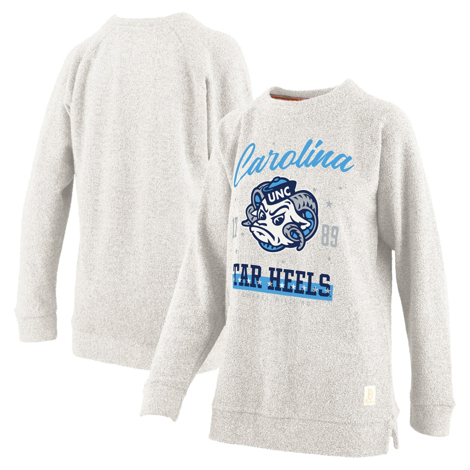Pressbox North Carolina Tar Heels Plus Size Comfy Cairo Terry Pullover Sweatshirt