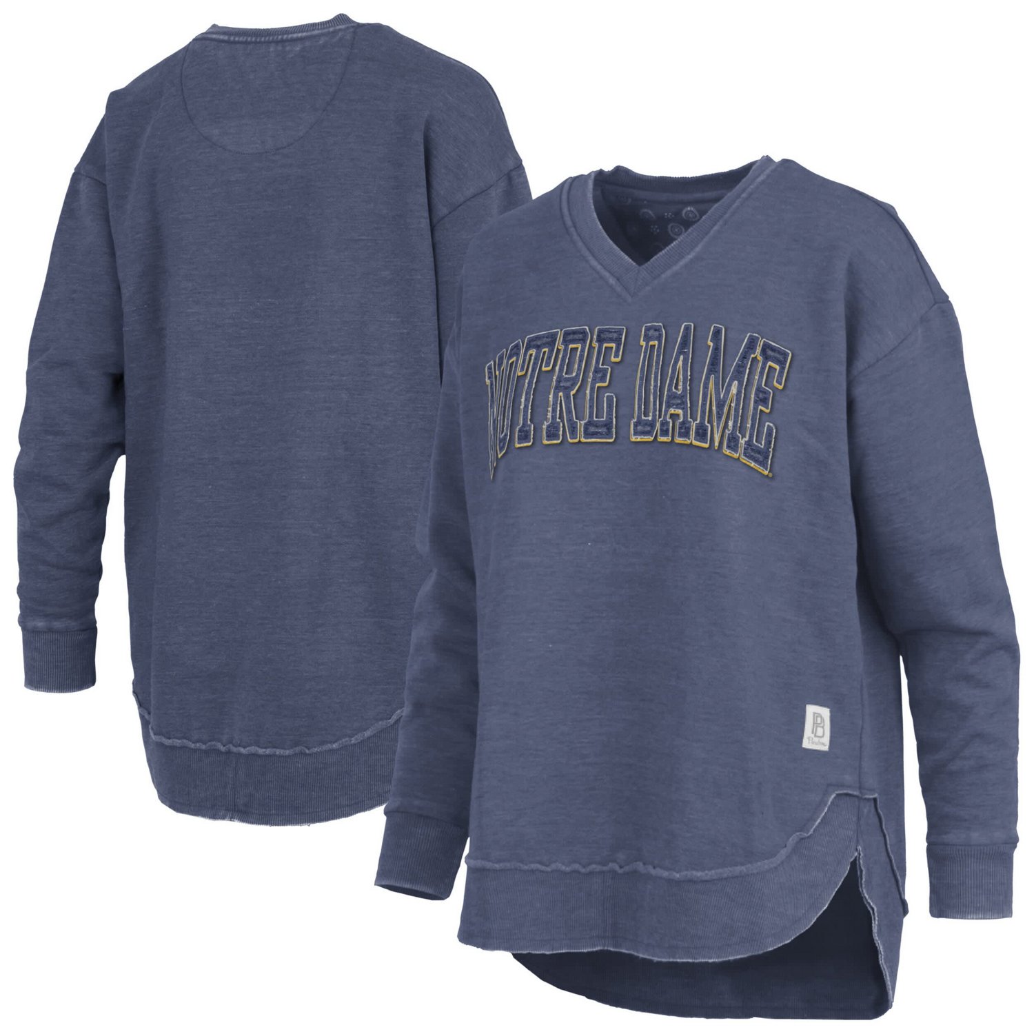 Pressbox Notre Dame Fighting Irish Westin Poncho V-Neck Pullover Sweatshirt