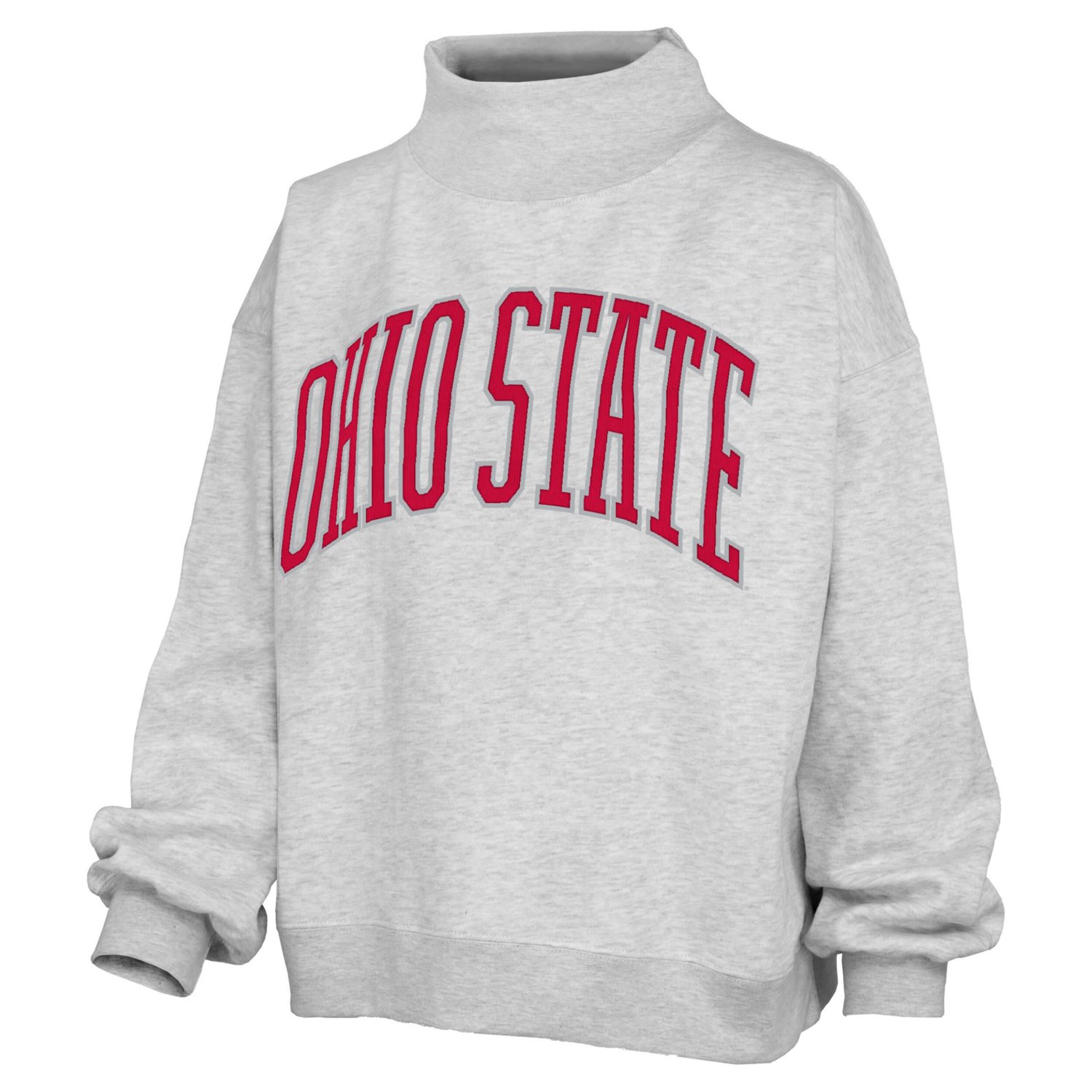 Pressbox Ohio State Buckeyes Oversized Nelson Mock Neck Sweatshirt - view number 2