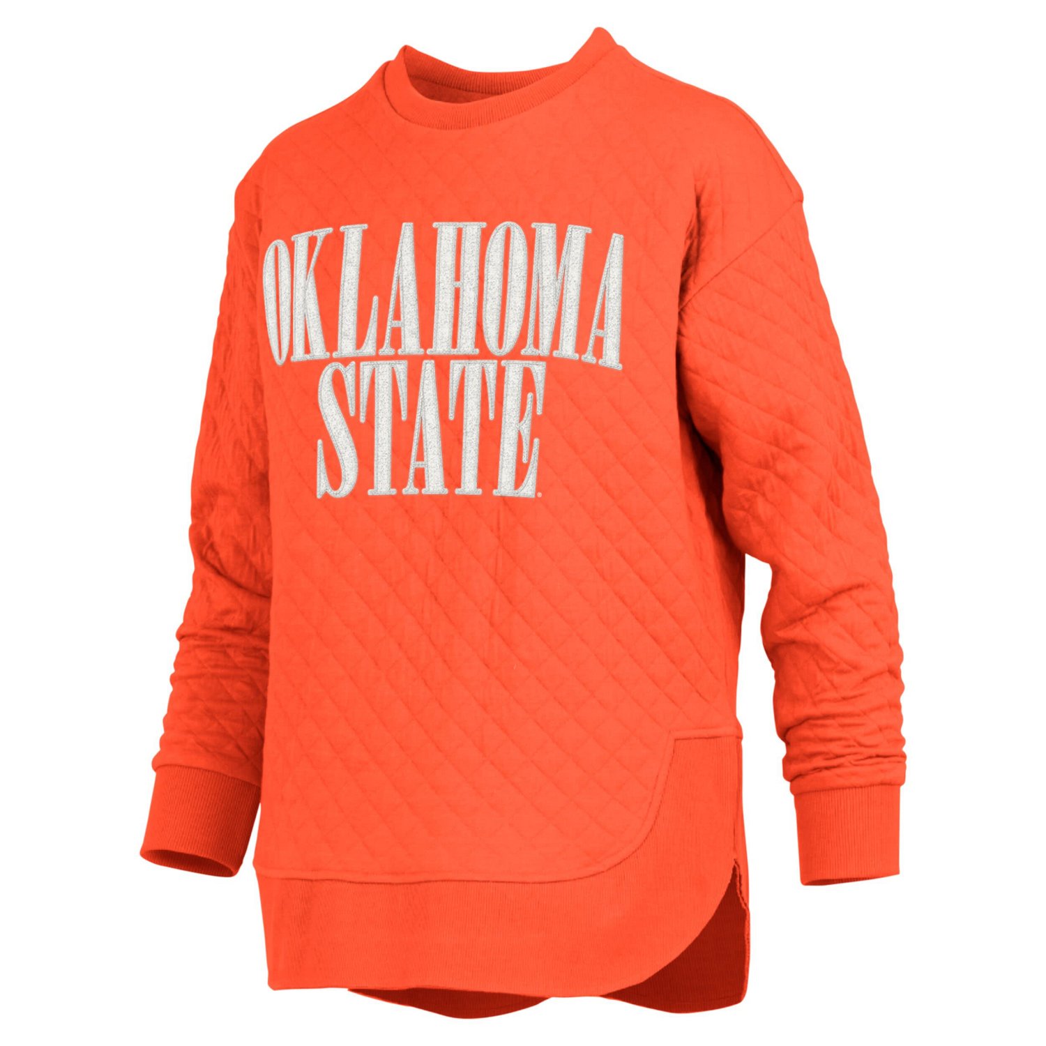 Pressbox Oklahoma State Cowboys Quilted Long Sleeve Pullover Sweatshirt                                                          - view number 2