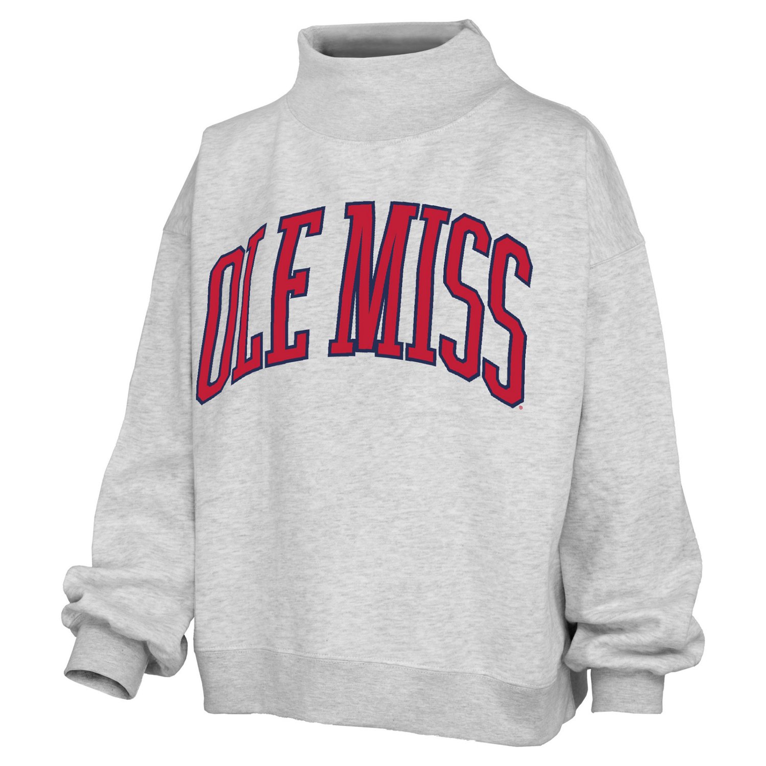 Pressbox Ole Miss Rebels Oversized Nelson Mock Neck Sweatshirt - view number 2