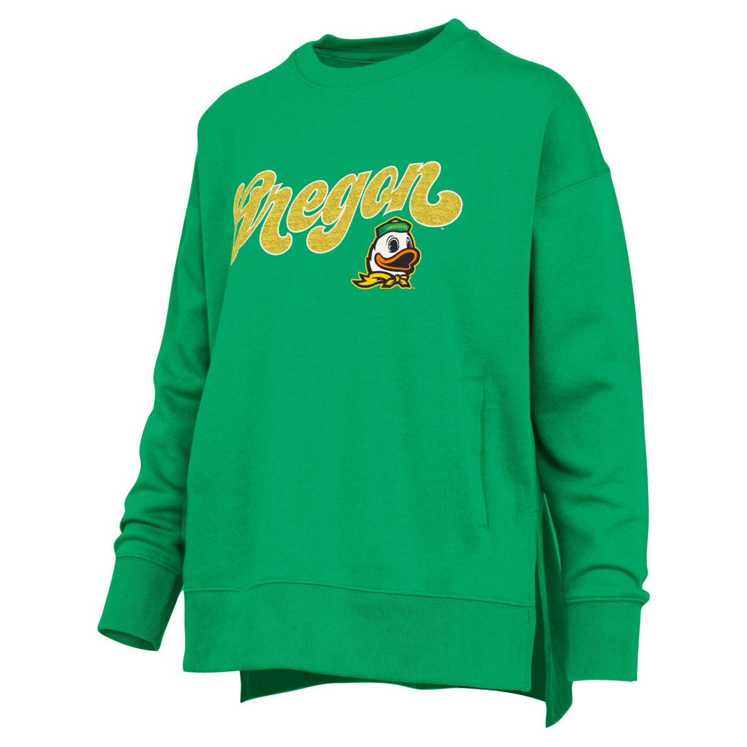 Pressbox Oregon Ducks Bonanza Chenille Harper Script Sweatshirt - view number 2