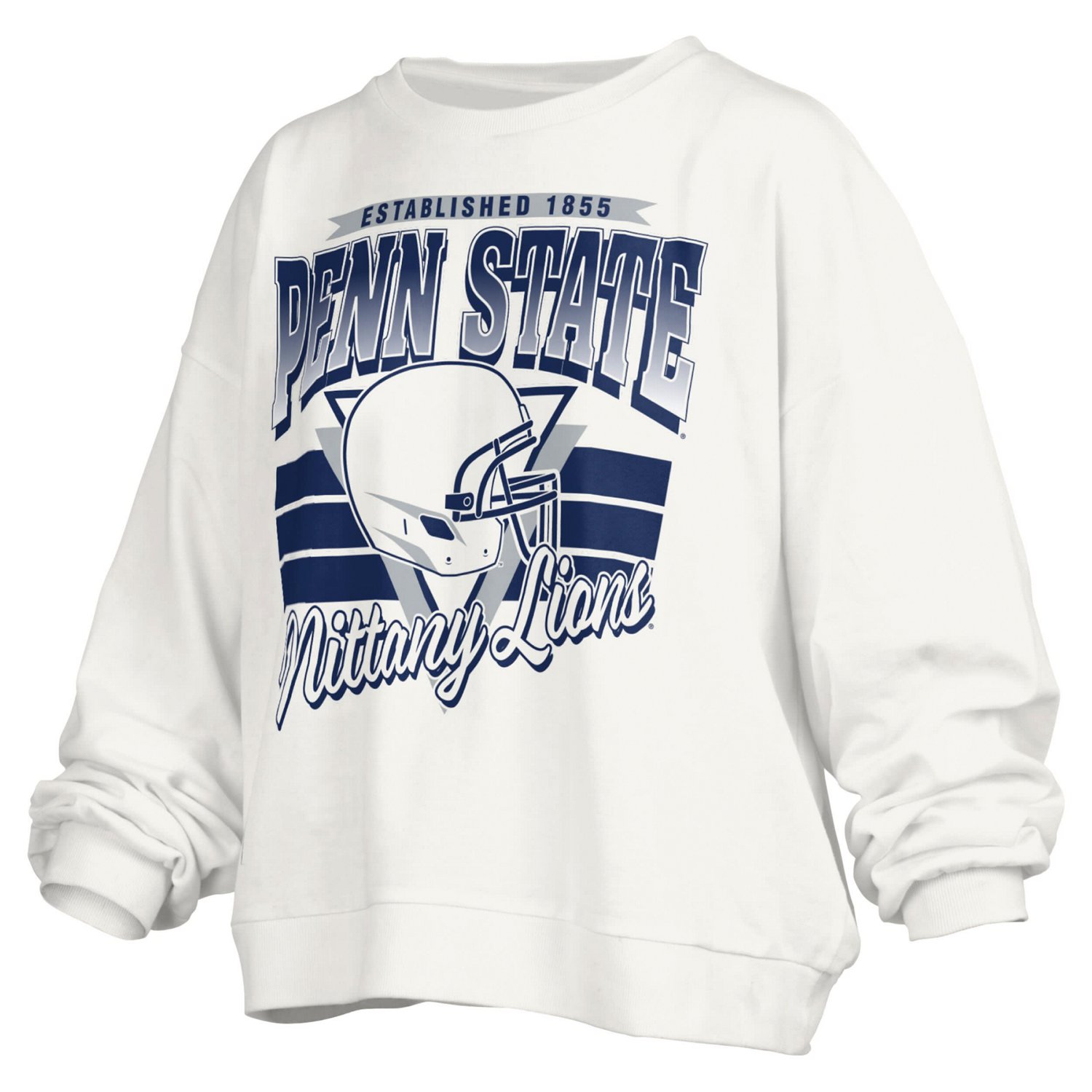 Pressbox Penn State Nittany Lions Janice Retro Logo Oversized Pullover Sweatshirt - view number 2