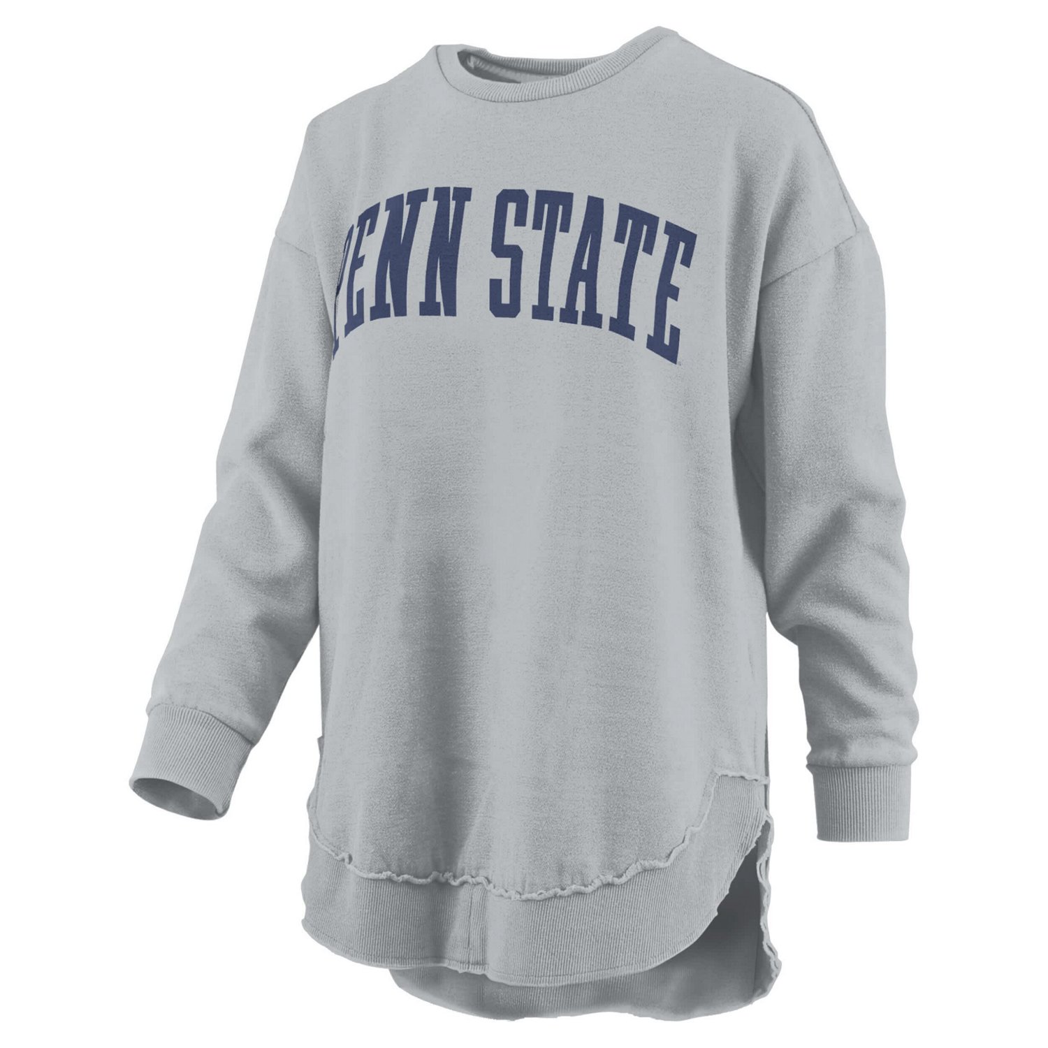 Pressbox Penn State Nittany Lions Melange Poncho Vintage Fleece Long Sleeve Pullover Sweatshirt - view number 2