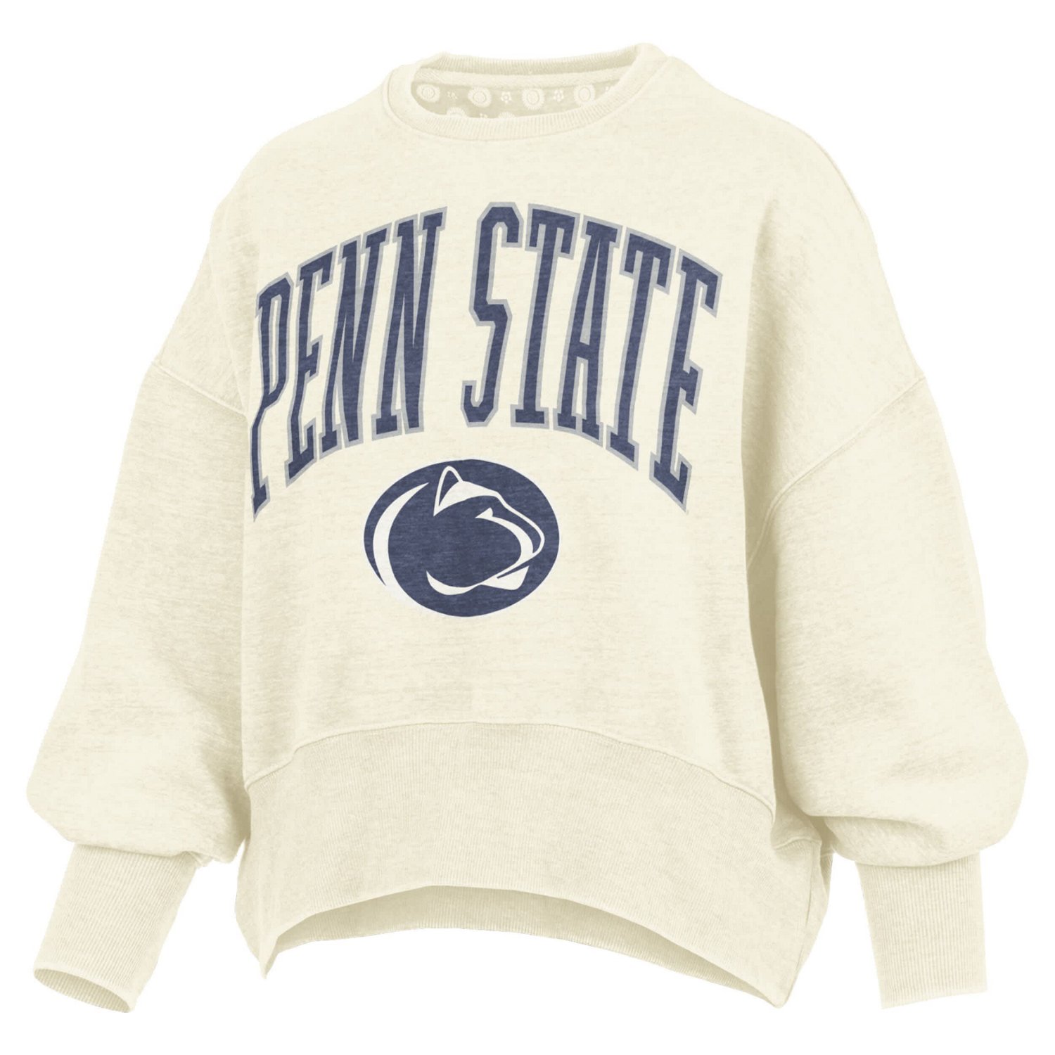Pressbox Penn State Nittany Lions Oversized Waist-Length Crewneck Sweatshirt - view number 2
