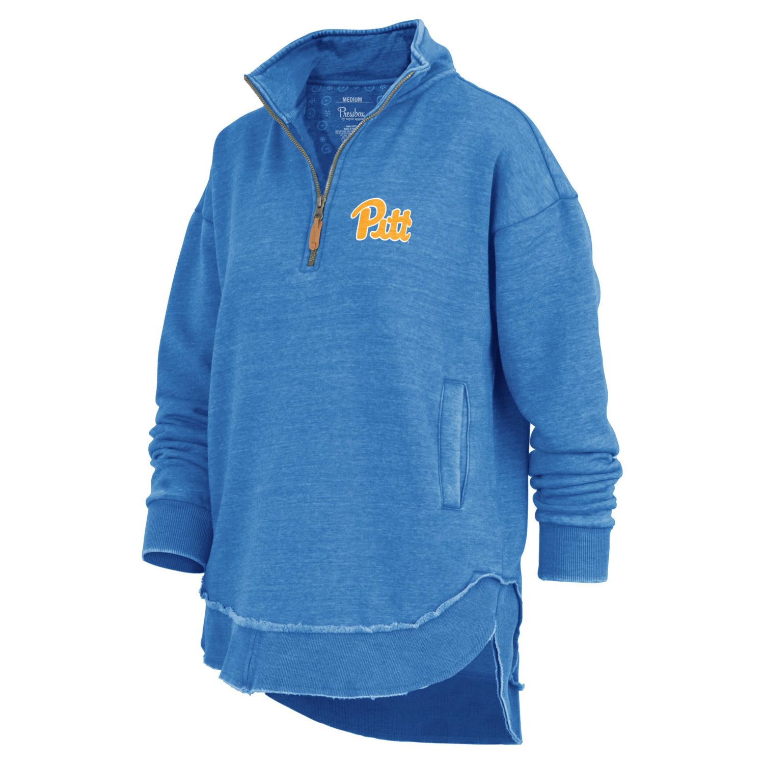 Pressbox Pitt Panthers Northfork Sojourn Poncho Quarter-Zip Sweatshirt - view number 2