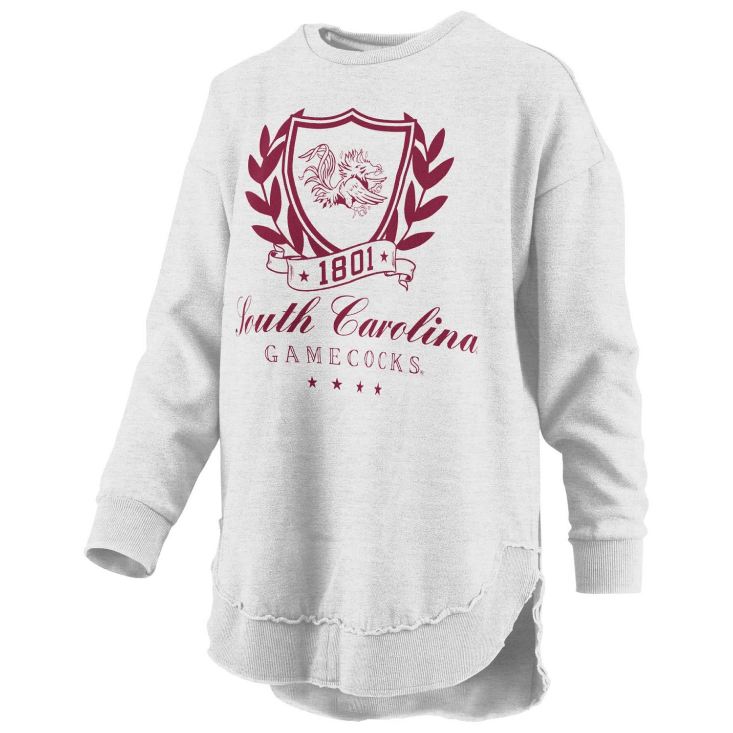 Pressbox South Carolina Gamecocks Field Day Melange Poncho Pullover Sweatshirt
