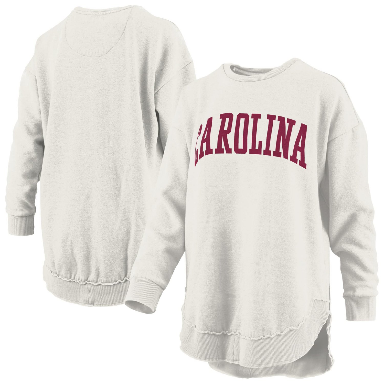 Pressbox South Carolina Gamecocks Melange Poncho Vintage Fleece Long Sleeve Pullover Sweatshirt - view number 1