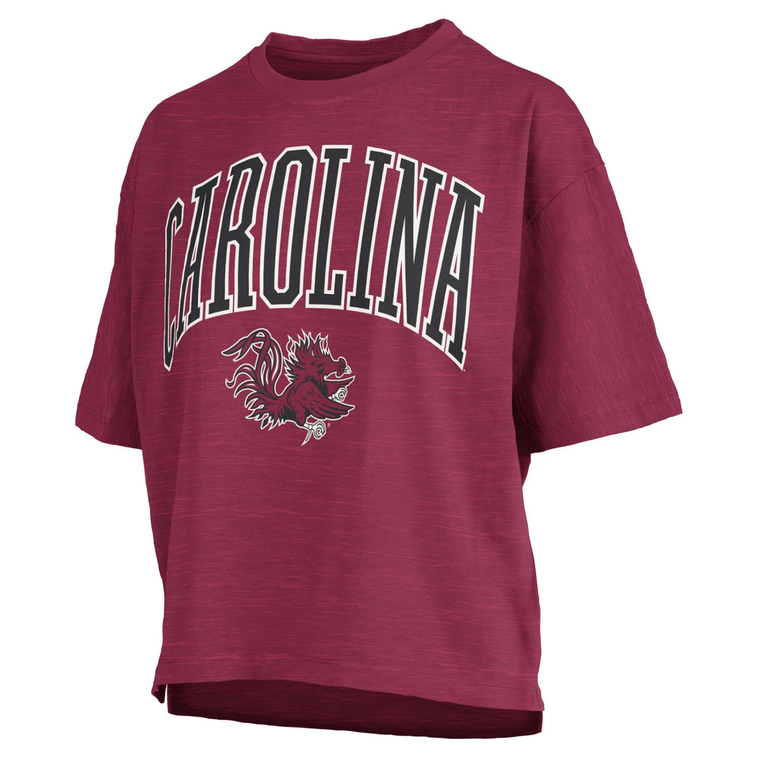 Pressbox South Carolina Gamecocks Nelson Arch Over Logo Waist Length Oversized Slub T-Shirt - view number 2
