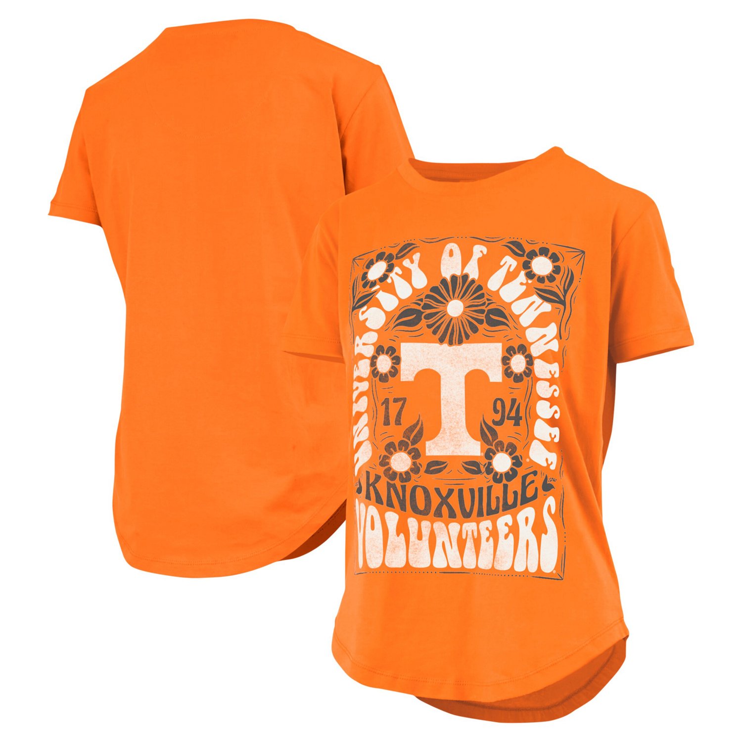 Pressbox Tennessee Tennessee Volunteers Irvine Floral Team Color T-Shirt                                                         - view number 1