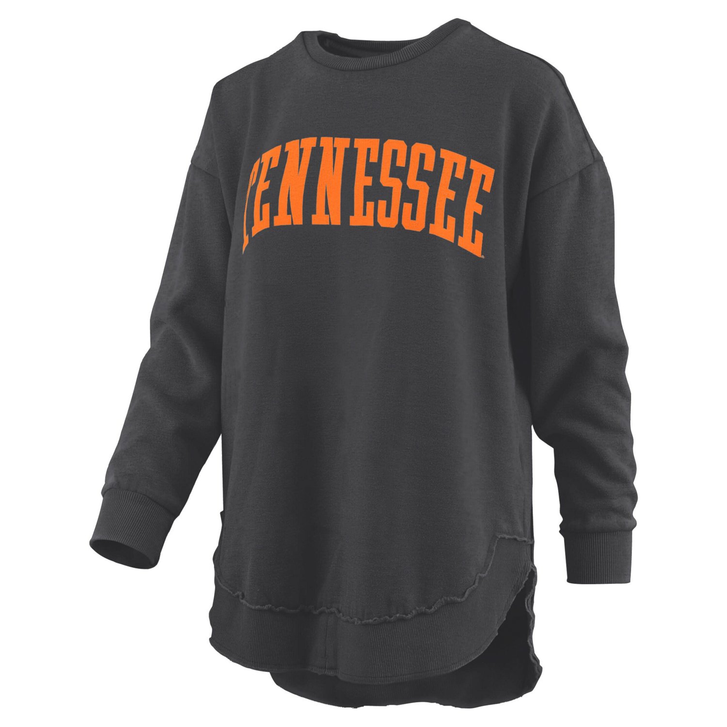 Pressbox Tennessee Volunteers Melange Poncho Vintage Fleece Long Sleeve Pullover Sweatshirt - view number 2