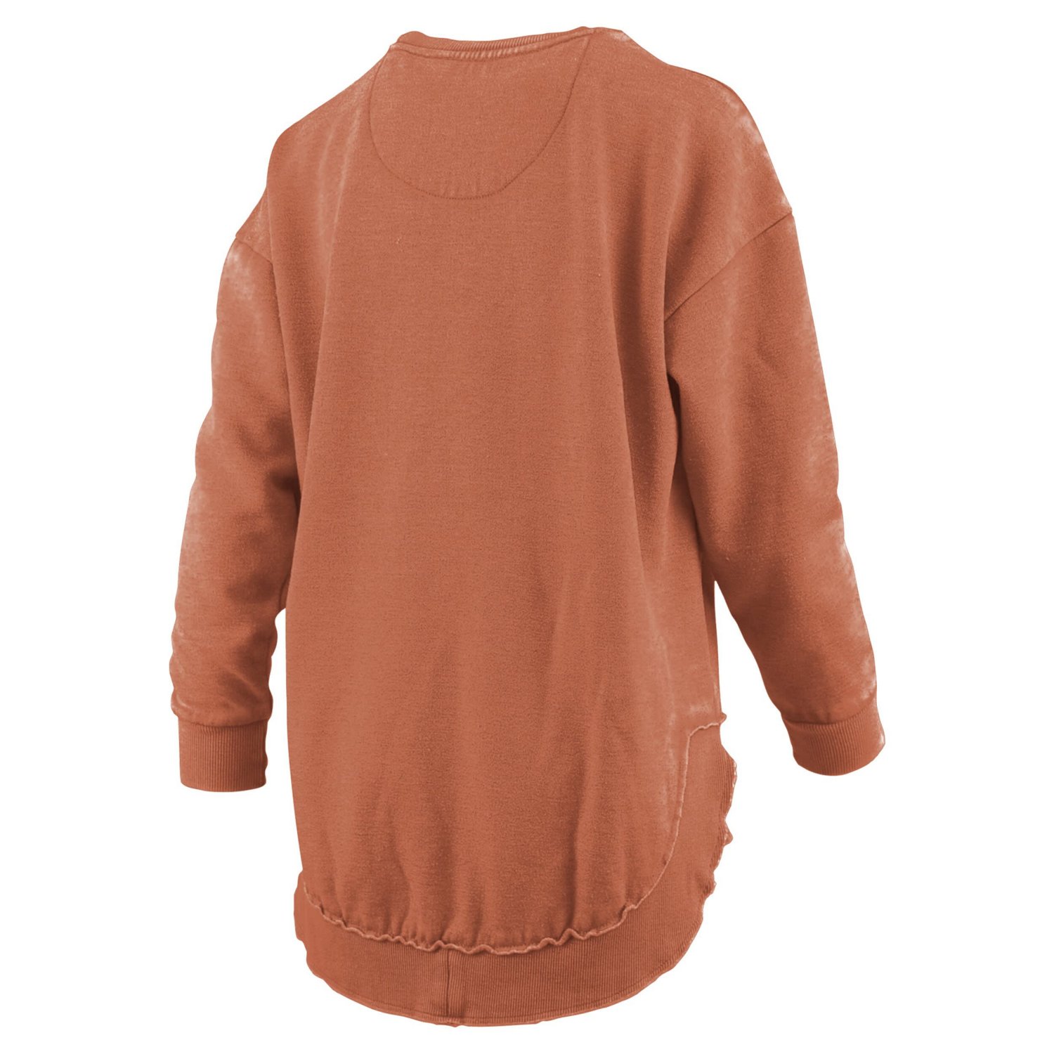 Pressbox Texas Texas Longhorns Melange Poncho Vintage Fleece Long Sleeve Pullover Sweatshirt - view number 3