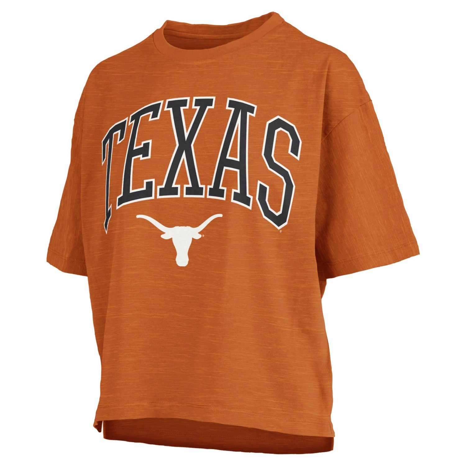 Pressbox Texas Texas Longhorns Nelson Arch Over Logo Waist Length Oversized Slub T-Shirt - view number 2
