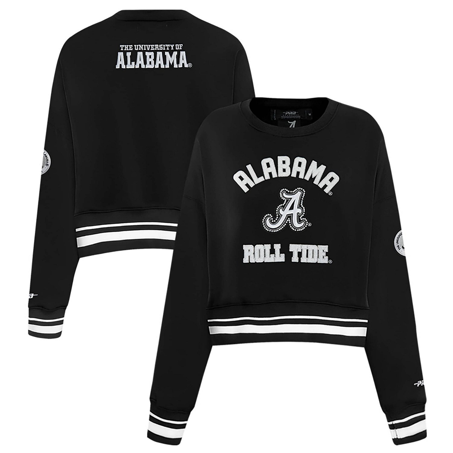 Pro Standard Alabama Crimson Tide Pearl Cropped Pullover Sweatshirt                                                              - view number 1