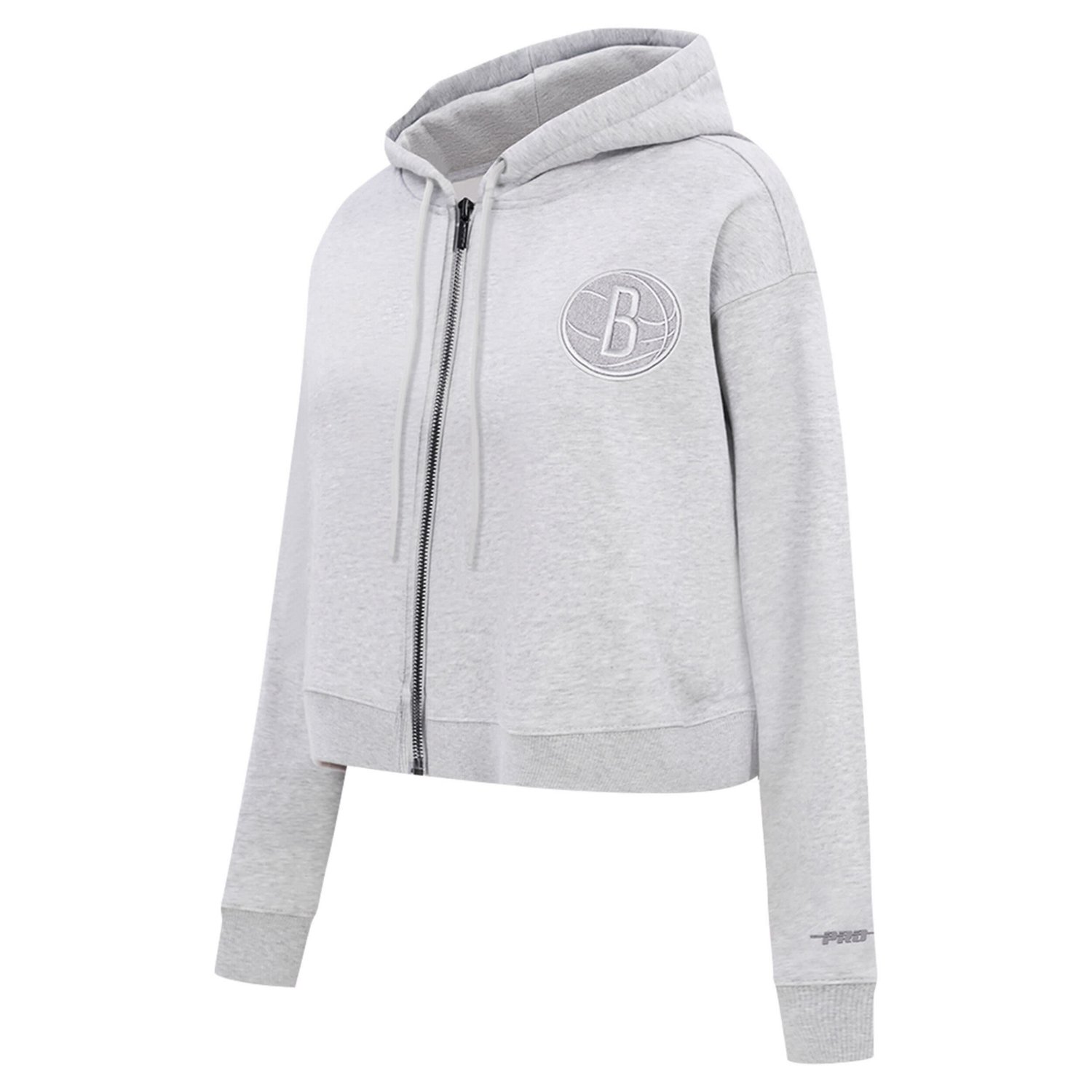 Pro Standard Brooklyn Nets Triple Tonal Full-Zip Hoodie - view number 2