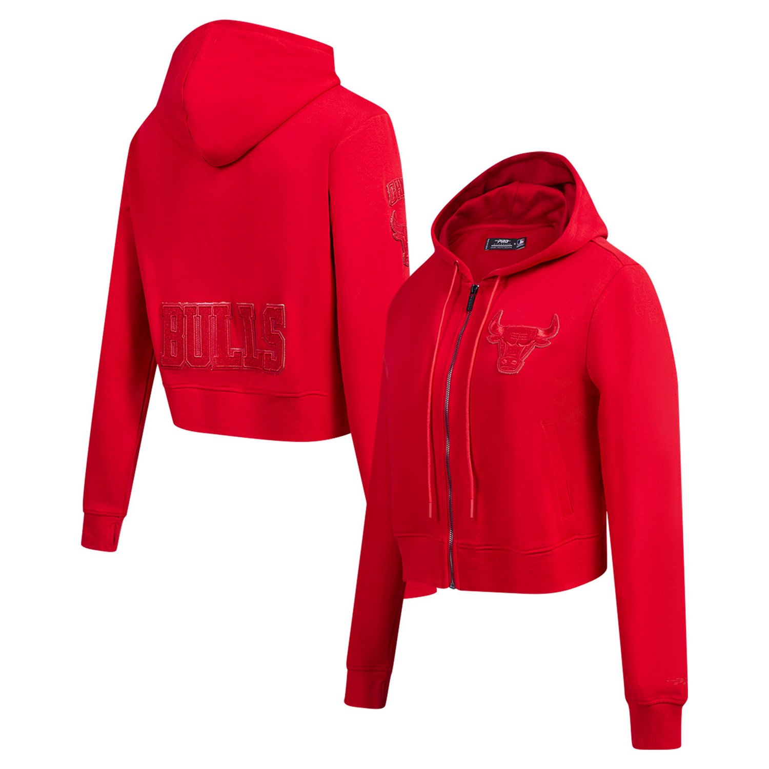 Pro Standard Chicago Bulls Triple Tonal Full-Zip Hoodie - view number 1