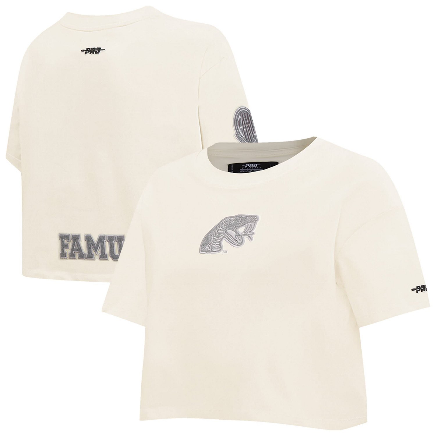 Pro Standard Florida AM Rattlers Reverse French Terry Boxy Cropped T-Shirt
