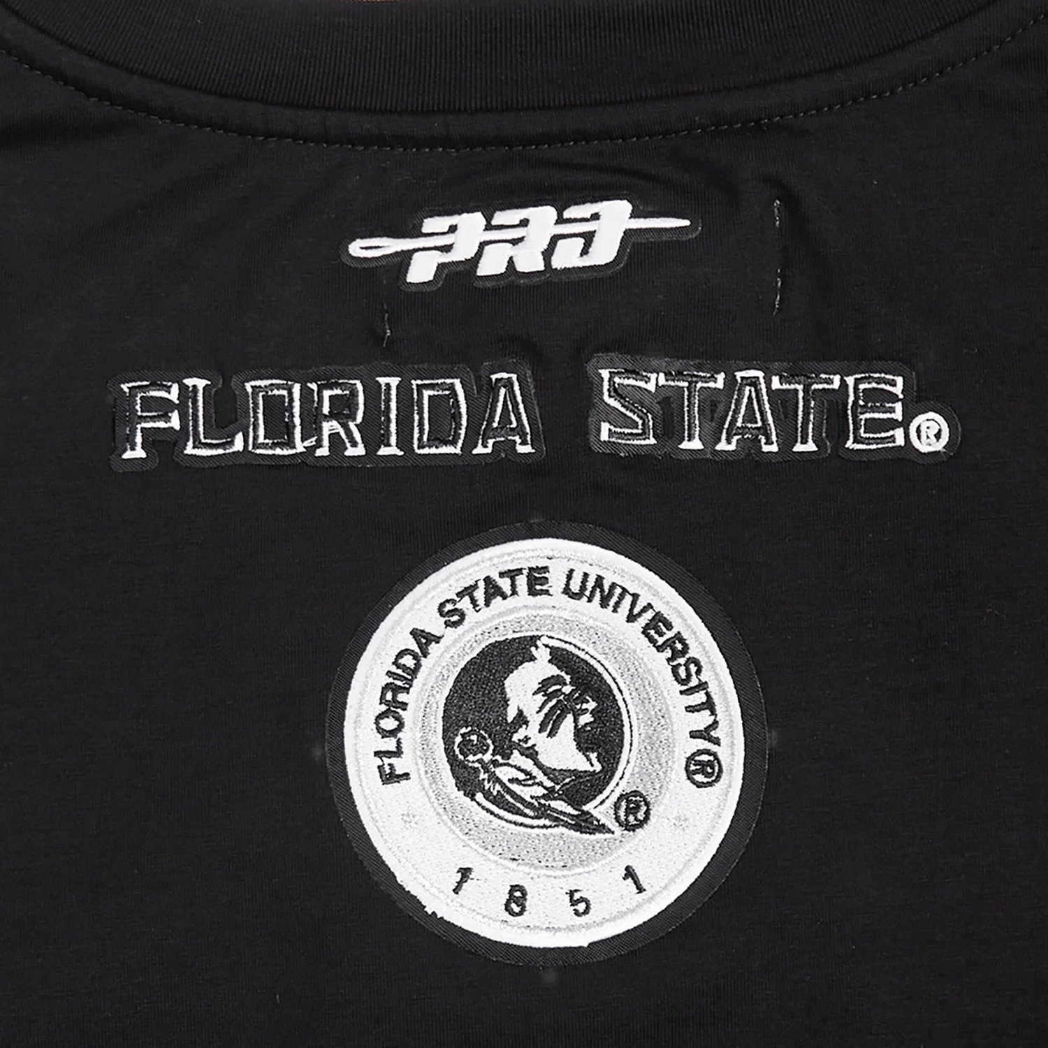 Pro Standard Florida State Seminoles Rhinestone  Pearl Boxy Cropped T-Shirt